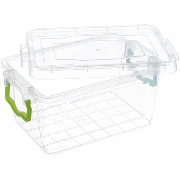 Контейнер для зберігання із кришкою 1,5 л Ал-Пластик №4 (харчовий пластик) 100x140x210 мм(40520120)